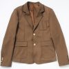 Women's Two Buttons Blazer Work Office Suit Jacket Notch Lapel Tuxedos Coat with Pockets