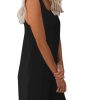 Womens Summer Casual Sleeveless Rompers Tank Crewneck Wide Leg Loose Shorts Jumpsuit Overalls with Pockets