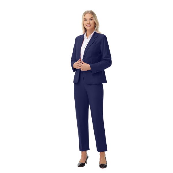 51ZAN2j0tLL.jpg Women Suits 2 Piece Pants Suits for Women Dressy Business Work Professional Slim Fit Suit