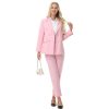 Pant Suits for Women Formal Pant Suits Double Breasted Blazer Sets Women 2 Piece Outfits