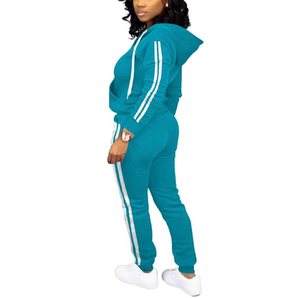 51vbsEP4GlL.jpg Womens Two Piece Outfits Casual Sweatsuits Solid Tracksuit Jogging Sweat Suits Matching Jogger Hoodie Pants Set