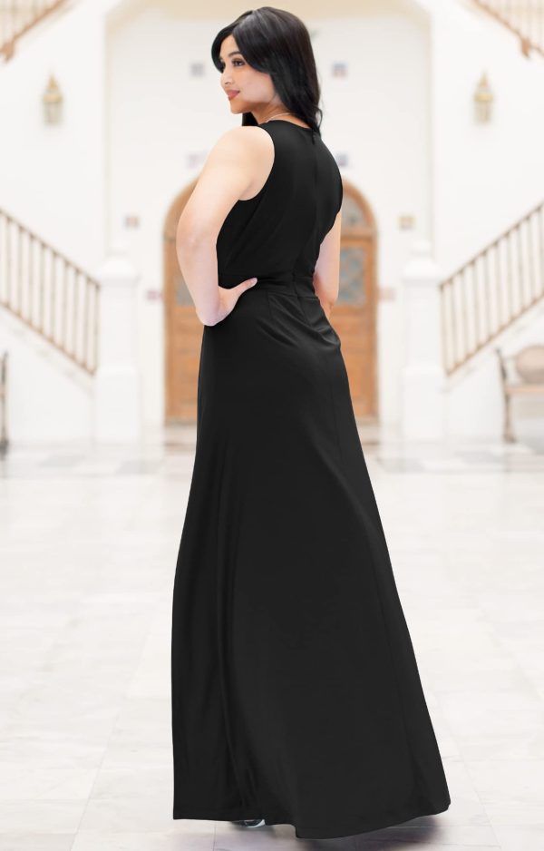 6120zggHKWL.jpg Sleeveless Flattering Dressy Long Pant Cape Classy Elegant Jumpsuit