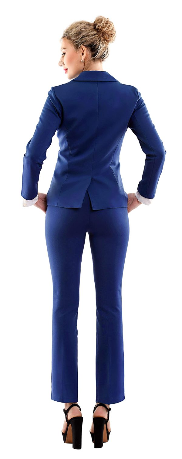613IYOnCWL.jpg Women's 2 Buttons Business Blazer Pant Suit Set for Work