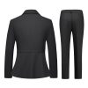 Women's Pants Suit Solid Jacket 2 Piece Set Irregular Blazer Suit Business Casual