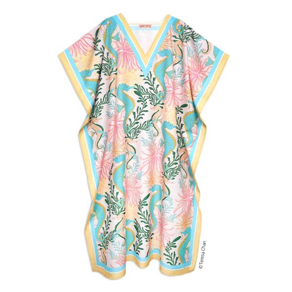 619yFsgSML.jpg Seahorses Caftan Beach and Pool Coverup