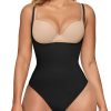 Open Bust Shapewear Tummy Control Bodysuits for Women Seamless Compression High Waisted Body Shaper
