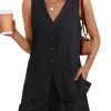Summer Sets for Women Two Piece Vacation Outfits Short Set Button Down Business Casual Dressy 2 Piece Clothes 2025