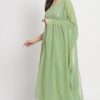 Women's Georgette Chikankari Embroidery Kurta set with Dupatta