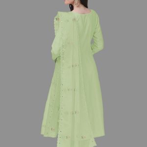 Women's Cotton Embroidery Salwar Suit Set Kurta Pant with Dupatta Kurta Set for Women