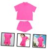 Elegant Women's Short Shirt Set Summer Vacation Shorts Suit Casual Outfit Set for Women
