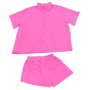 Elegant Women's Short Shirt Set Summer Vacation Shorts Suit Casual Outfit Set for Women