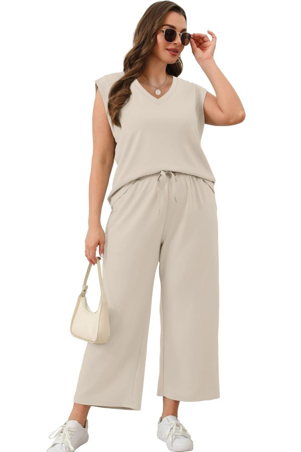 61cO9HTyA7L.jpg Two Piece Sets for Women Summer Vacation Travel Outfits Business Casual Outfits Matching Sets Women Clothing