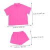 Elegant Women's Short Shirt Set Summer Vacation Shorts Suit Casual Outfit Set for Women
