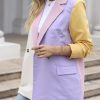 Womens Casual Blazer Button Lapel Long Sleeve Work Business Fashion Blazers Jackets Outfits with Pockets