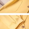 Women Spring Summer Wear Half Sleeve Jacket Office Single Breasted Thin Suit Blazer