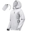 Packable Rain Jacket Women Lightweight Waterproof Raincoat with Hood Cycling Bike Jacket Windbreaker