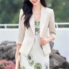 Women Summer Style Elegant Office Wear Jacket Business Uniforms Half Blazer Work Coat