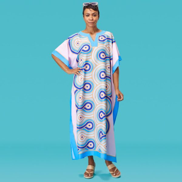 61ruOkPAIdL.jpg In The Loop Caftan Beach and Pool Coverup