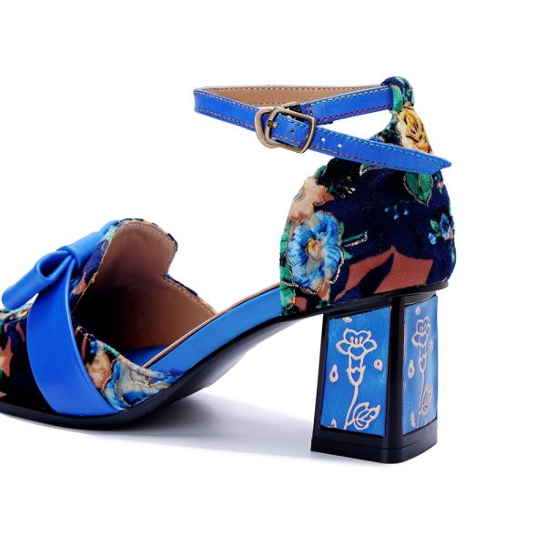 61wdFotX1KL.jpg Women's Chunky Low Block Heels Mary Jane Summer Leather Closed Toe Work Pumps Comfortable Round Toe Dress Wedding Shoes Square