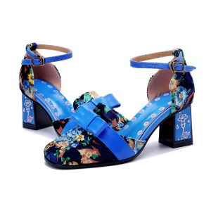 Women's Chunky Low Block Heels Mary Jane Summer Leather Closed Toe Work Pumps Comfortable Round Toe Dress Wedding Shoes Square