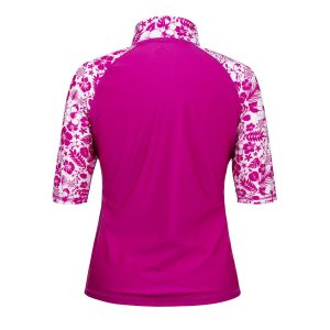 Women’s Aloha Short Sleeve Sun and Swim Shirt with UPF 50+ Sun Protection – Womens Short Sleeve Rash Guard
