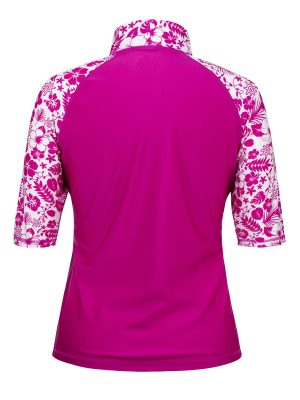 Women’s Aloha Short Sleeve Sun and Swim Shirt with UPF 50+ Sun Protection – Womens Short Sleeve Rash Guard