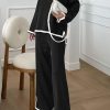 Women's 2 Piece Knit Sweater Set Casual Long Sleeve Pullover Wide Leg Pants Sweatsuit Tracksuit Outfit