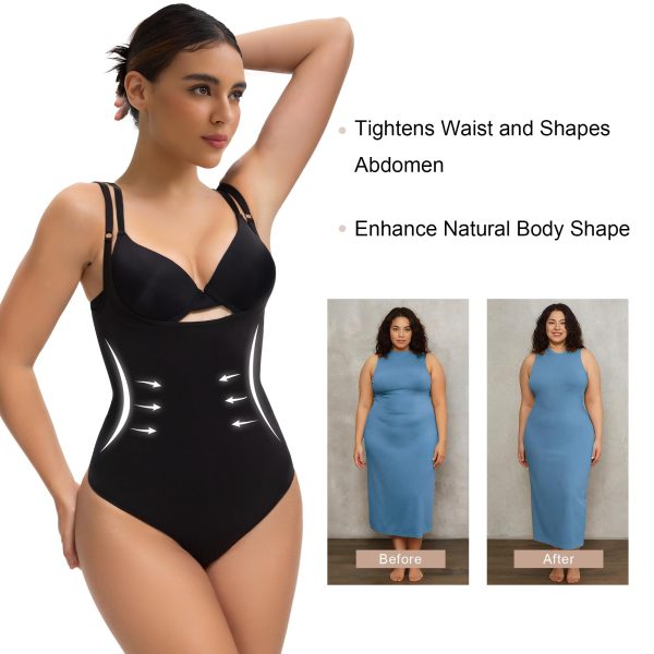 71-9ducfY8L.jpg Open Bust Shapewear Tummy Control Bodysuits for Women Seamless Compression High Waisted Body Shaper