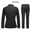 Women's Business Solid Suit 2 Piece Slim Fit Classic Blazer Pants Set for Women Formal Office