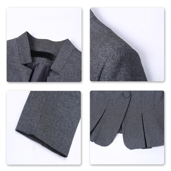 715Wz8cAMPL.jpg Women's Elegant Business 2 Piece Office Lady Suit Set Work Blazer Pant