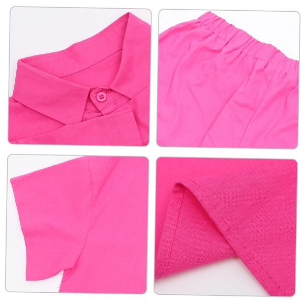 71BGef1osL.jpg Elegant Women's Short Shirt Set Summer Vacation Shorts Suit Casual Outfit Set for Women