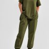 Women's Summer 2 Piece Outfit Tracksuits Casual Short Sleeve Tops High Waisted Sweatpants Set