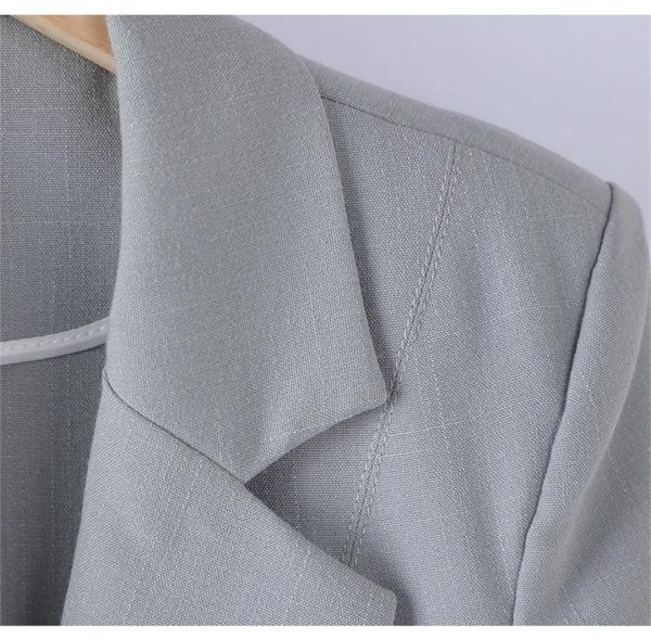 71G8pKbImL.jpg Women's Spring Summer Slim Half Sleeve Casual Jacket Lady Office Jacket Tops