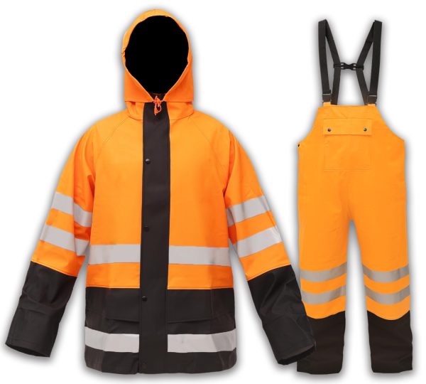 71GbvBaNHL.jpg Waterproof Rain Suits for Men & Women, Hi-Vis Rain Jacket & Bib Overalls, Heavy Duty Rain Gear Outdoor Activities.