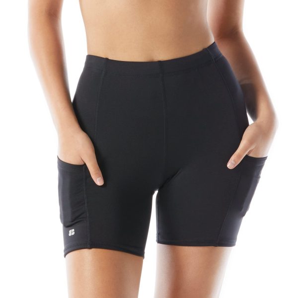 71HZJJG7KDL.jpg Beach House Indy 6” Biker Swim Short for Women — No-Slip Swim Jammer, Athletic Shorts
