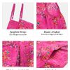 Women's Summer Boho Casual Jumpsuits Wide Leg Overalls Floral Print Baggy Rompers with Pockets PZZCR