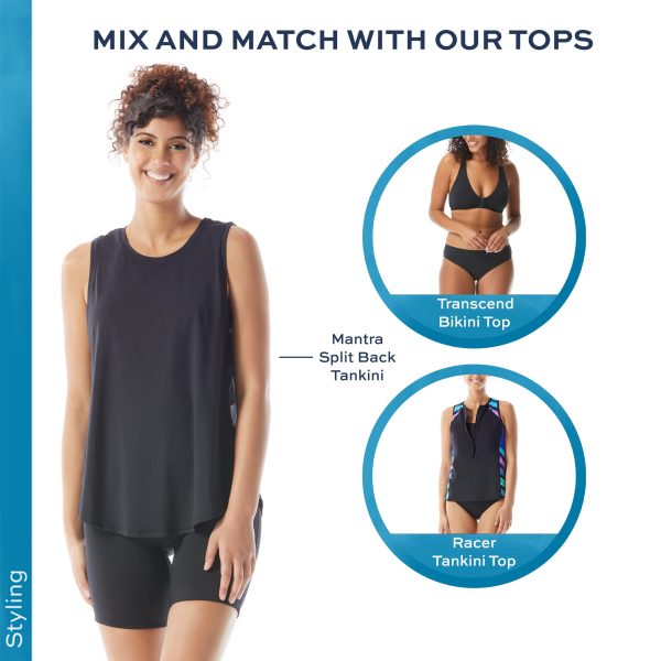 71Jn5CJ6-7L.jpg Beach House Indy 6” Biker Swim Short for Women — No-Slip Swim Jammer, Athletic Shorts