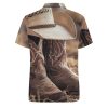 Western Vintage Denim Style Womens Polo Shirts Short Sleeve Golf Shirts Casual Tennis Shirts for Work Business