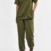 Women's Summer 2 Piece Outfit Tracksuits Casual Short Sleeve Tops High Waisted Sweatpants Set