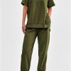 Women's Summer 2 Piece Outfit Tracksuits Casual Short Sleeve Tops High Waisted Sweatpants Set