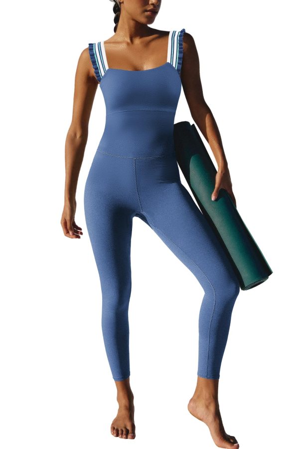 71T3jAhbegL.jpg Womens One Piece Workout Jumpsuits Athletic Summer Outfits Yoga Leggings Romper Bodycon Gym Bodysuits