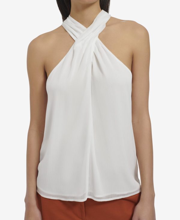 71TOtRAtML.jpg Women's Pleat Neck Sleeveless Cami