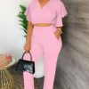 Womens Summer Two Piece Shorts Outfit Sexy Crop Top Butterfly Sleeve 2 pc Short Set Vacation Brunch Matching Set