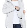 Packable Rain Jacket Women Lightweight Waterproof Raincoat with Hood Cycling Bike Jacket Windbreaker