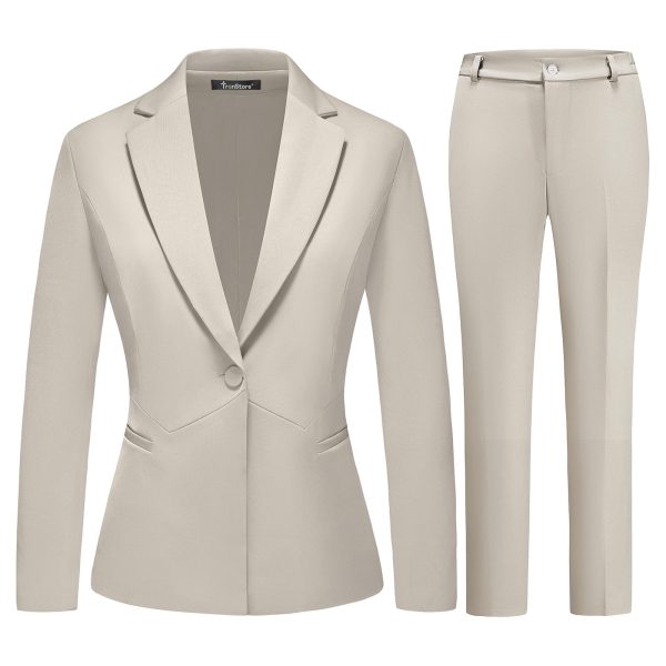 71g9NNPhrEL.jpg Women's Business Suits for Work Professional 2 Piece Slim Fit Outfits for Women