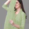 Women's Cotton Embroidery Salwar Suit Set Kurta Pant with Dupatta Kurta Set for Women