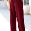Women's Wide Leg Suit Pants Loose Fit High Elastic Waisted Business Casual Long Trousers Pant