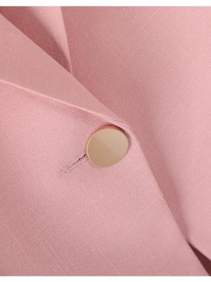 Women Spring Summer Pink Business Coat All Match Jascket Korea Work Office Suit White Black Blazers