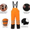 Waterproof Rain Suits for Men & Women, Hi-Vis Rain Jacket & Bib Overalls, Heavy Duty Rain Gear Outdoor Activities.