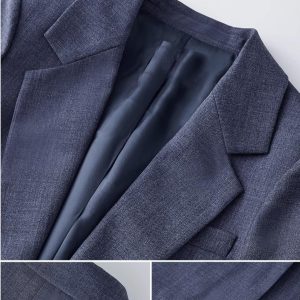 Women's One Button Coat Work Office Suit Jacket Notch Lapel Blazer